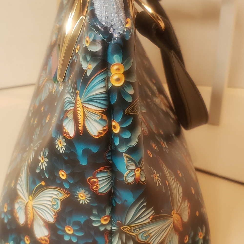 Colorful Butterfly Print Handbag - Picture 9 of 13